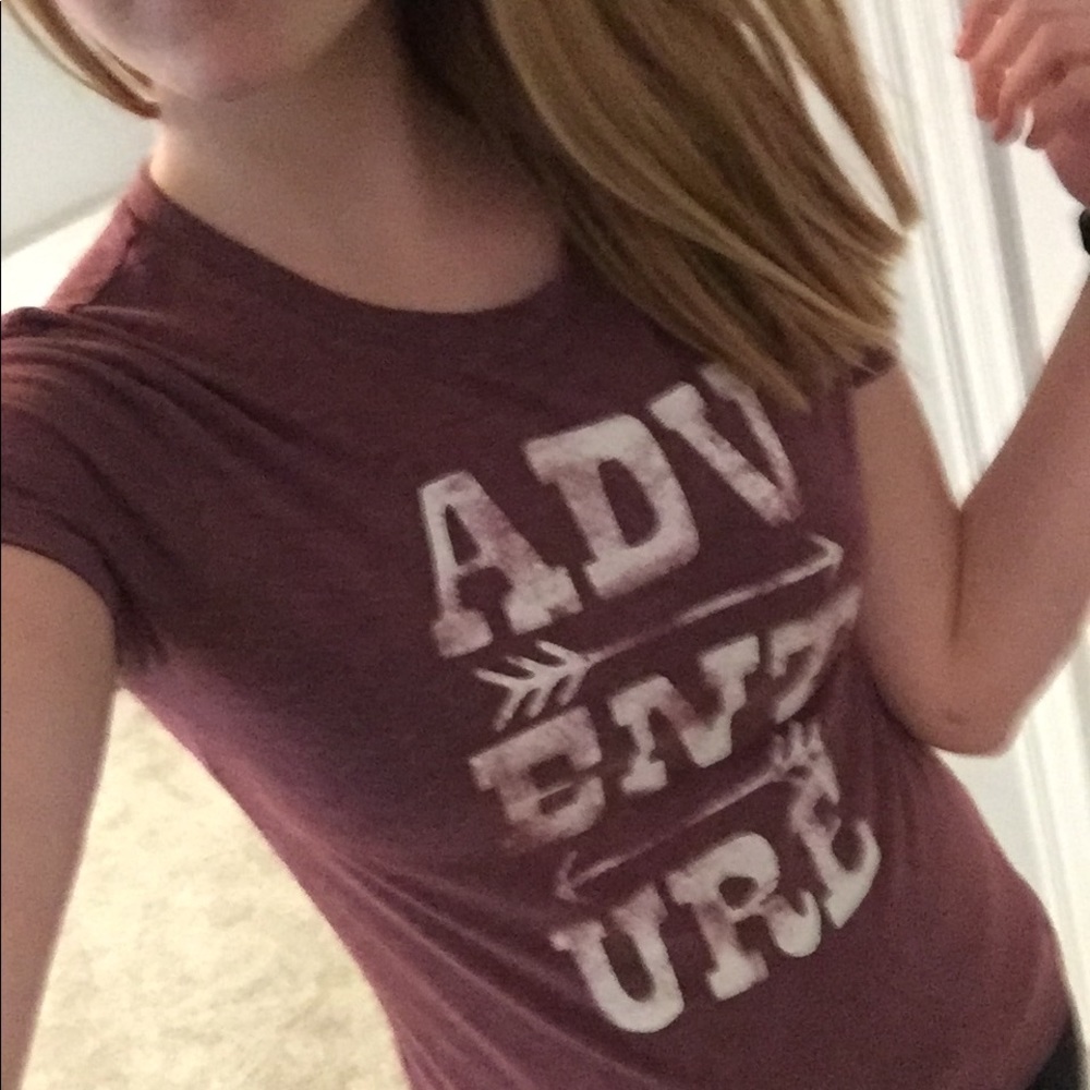 Adventure Faded Red Tee Shirt